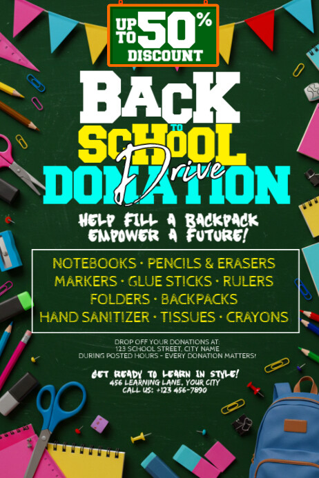 Copy of Back to School Drive – Fill a Backpack, Fuel a Future ...