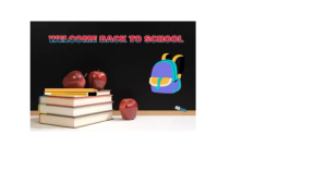 Hvid Back To School Essentials. Miniatura di YouTube Template