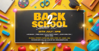 Negro Back to School Event Facebook 共享图片 Template