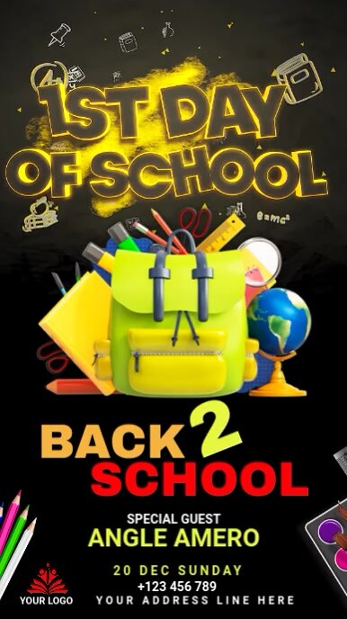 Back to School Event Flyer História do Instagram template