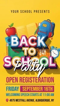 Back To School Event Instagram Story template