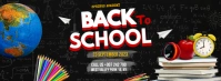 Back to school facebook cover template