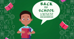 Back to School Facebook Cover video Template