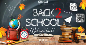 Back to School Facebook Shared Image template