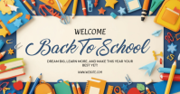 Желтый Back to School Facebook Shared Image Template