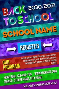Back to School Poster Template