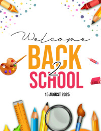 back to school flyer 传单(美国信函) template