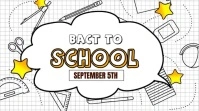 Back to school flyer Pantalla Digital (16:9) template
