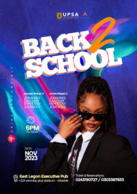Back to School Flyer Design Template A4
