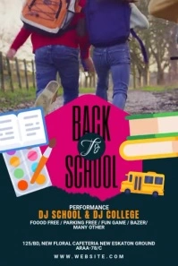 Back To School Flyer Pinterest-Grafik template