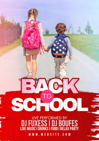 Back To School Flyer A2 template