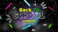 Back to school flyer Digital Display (16:9) template