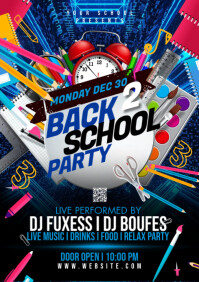 Back To School Flyer A4 template
