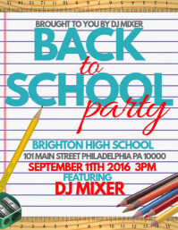 210 Back To School Party Customizable Design Templates
