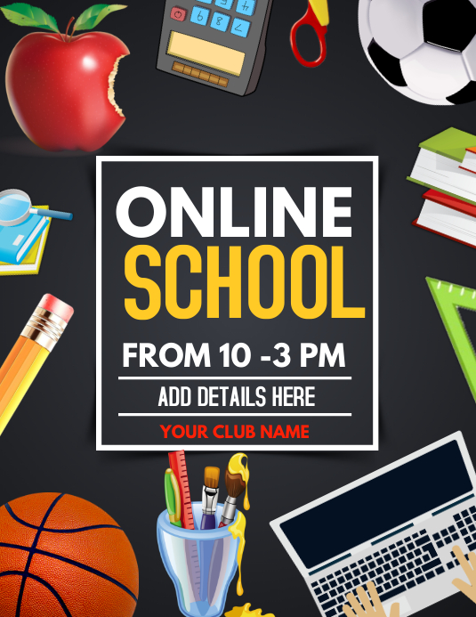 Copy of Back to school flyers,Online classes flyers | PosterMyWall