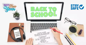 Back to School Happy New Year Изображение, которым поделились на Facebook template