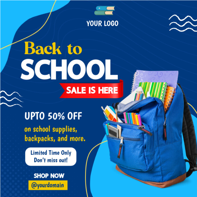 Back To School Instagram Post template