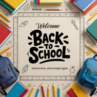 Back to School Instagram Post template