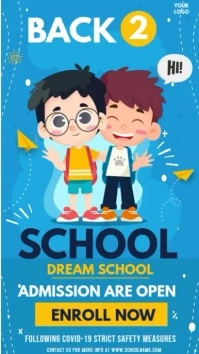 Back to school Instagram story template