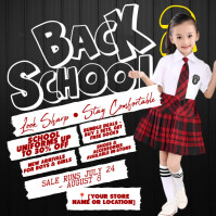 Back To  SChool Look Sharp , Stay Comfortable Instagram Post template