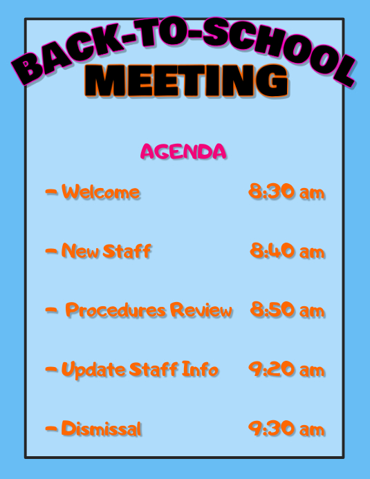 Copy Of Back To School Meeting Agenda PosterMyWall copy-of-back-to-school-meeting-agenda-postermywall