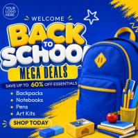 Back to School Mega Deals Post Instagram template