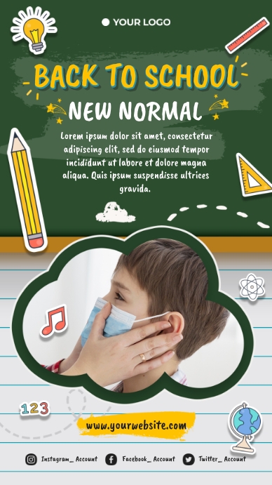 Normal Advertisements Copy of Back to School New Normal Ads | PosterMyWall