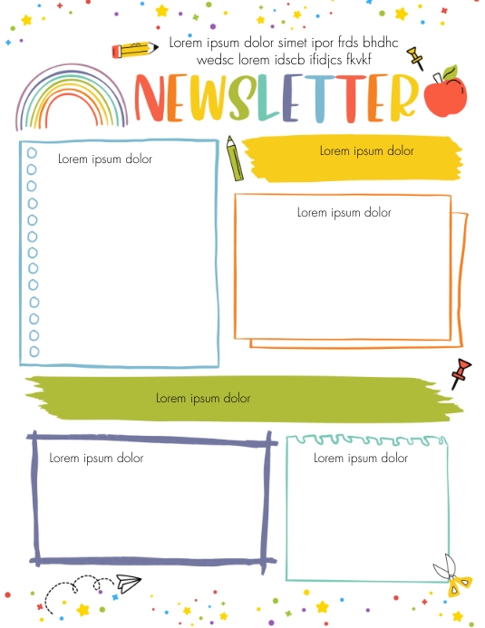 Back To School Newsletters Editable Template PosterMyWall back-to-school-newsletters-editable-template-postermywall