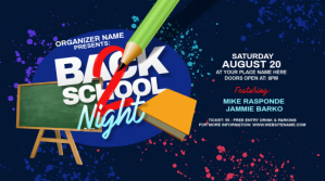 Back to School Night Twitter Post Wpis na Twittera template