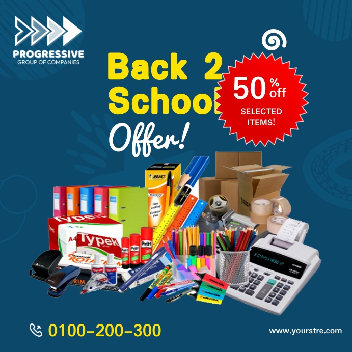 Back to school offer Template PosterMyWall