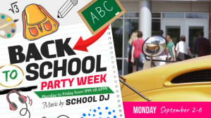 Back to School Party Facebook Cover Video Facebook-covervideo (16:9) template