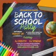 Back to School Party Instagram Post template