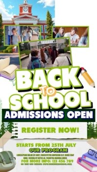 Back to School Poster Instagram Story template