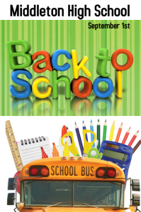 Green Back to school Poster Template