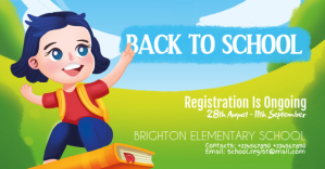 BACK TO SCHOOL REGISTRATION FLYER Portada de evento de Facebook template