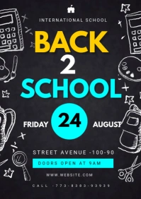 Back to school Reunion A4 template