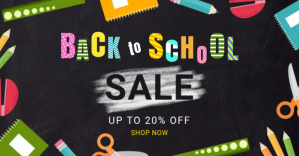Back To School Sale Ad Imagen Compartida en Facebook template