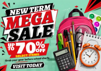 Back to School Sale A4 template