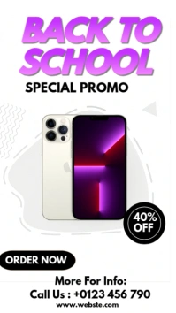 Back to school sale História do Instagram template