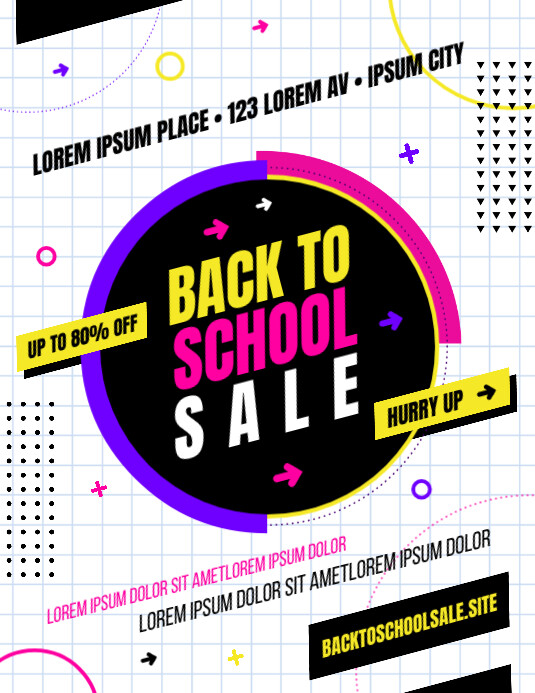 BACK TO SCHOOL SALE FLYER Template PosterMyWall back-to-school-sale-flyer-template-postermywall