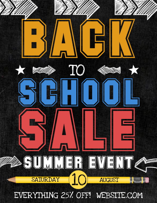 Copy of Back to School Sale PosterMyWall