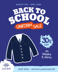 Back To School Sale Instagram Portrait template