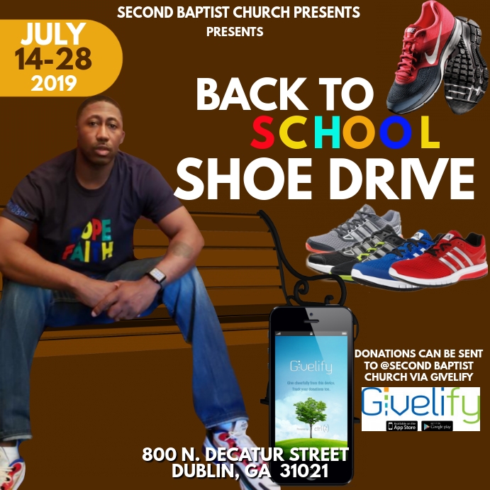 BACK TO SCHOOL SHOE DRIVE Template PosterMyWall
