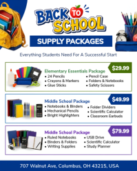 Putih Back to School Supply Packages Instagram Portrait Template