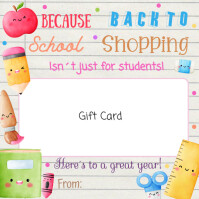 Back To School Teacher Gift Card Holder Instagram Post template
