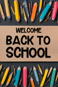 Back to school template 2025 Affiche