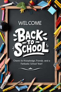 Back to school template 2025 Poster