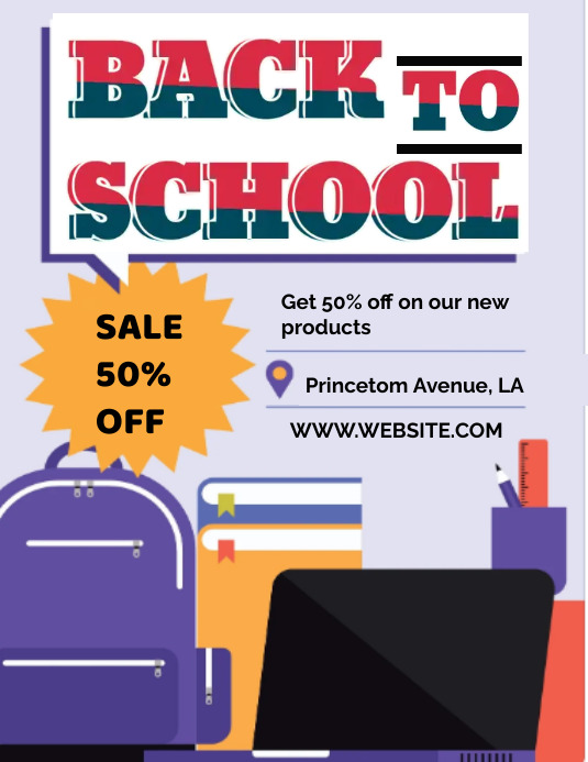 Back To School Template PosterMyWall back-to-school-template-postermywall