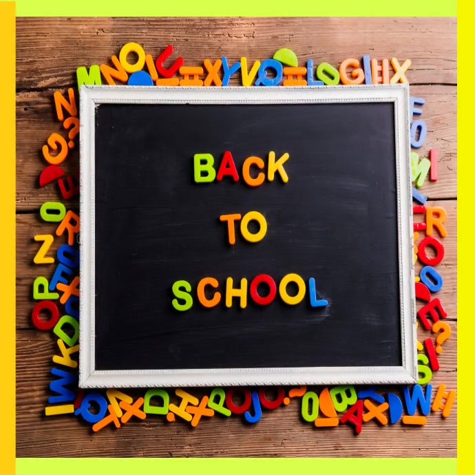 Back To School template Сообщение Instagram