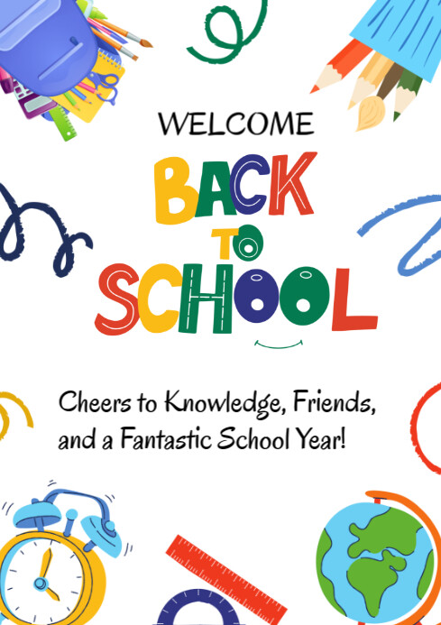 Back to school template.2025 A4
